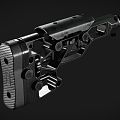 rifle stock weapon gun gun gun accessories stock 3d model