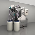 Modern industrial LOFT equipment simple solid-liquid separation tank 3d model