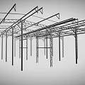 Industrial Heavy Duty Steel Frame Structure System For Building Support Equipment