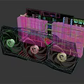 High Performance SHIELD RTX Graphics Card With Triple Cooling Fans And RGB Lighting Design