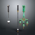 Classic Lighting Combination With Black Metal Spheres Green Multi Lamp Design And Gold Accents