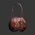 Red Bamboo Woven Basket With Handle And Hollow Design For Daily Use