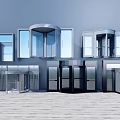Various Types Of Modern Glass Doors And Windows With Architectural Designs