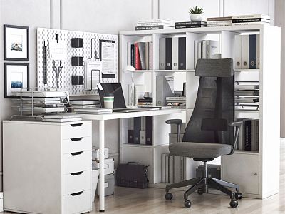 Modern Office Desk Chair Desk Chair Worktable Cabinet model