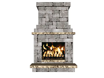 Modern Fireplace 3d model