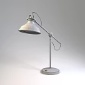 Modern Black Desk Lamp With Metal Arm Brass Details And Round Base