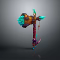 Hammer Warhammer Cartoon Hammer Magic Hammer Thor's Hammer Ancient Weapons Cold Weapons Medieval Items 3d model