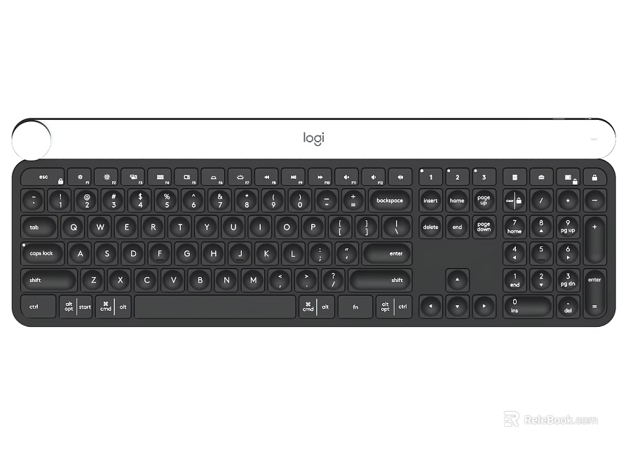 Logitech Wireless Computer Keyboard With Ergonomic Design Quiet Keys And USB Connectivity 3d model 