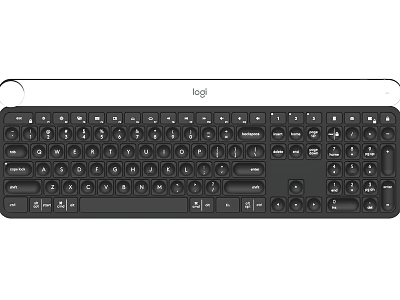 Logitech Wireless Computer Keyboard With Ergonomic Design Quiet Keys And USB Connectivity 3d model
