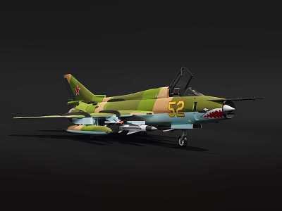 Su 17 Fighter Remote Control Toy 3d model