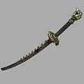 Traditional Samurai Sword with Decorative Hilt and Golden Accents for Collectors