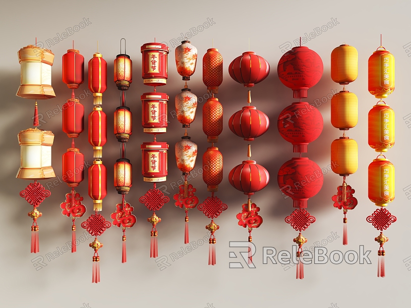 Chinese Knot Lantern Chinese Lantern model