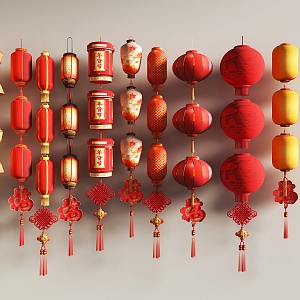 Chinese Knot Lantern Chinese Lantern 3d model