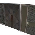 Double Doors Modern Contemporary Design With Textured Metal Panels Stylish Handles And Geometric Patterns