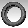 Black Car Tire With Deep Tread Pattern And Durable Rubber Construction Design