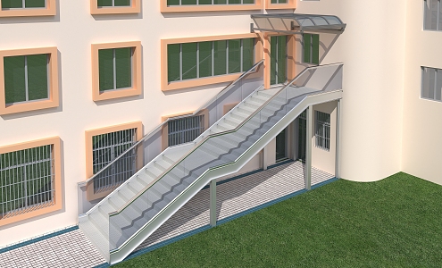 Modern Stairs 3d model