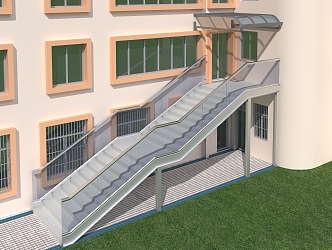 Modern Stairs 3d model