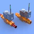 Solenoid valve ball valve gate valve pressure valve regulating valve manual valve pipeline valve solenoid valve with coil valve water valve butterfly valve 3d model