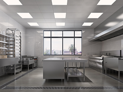 Modern Kitchen Commercial Kitchen model