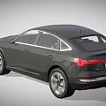 Modern Gray Audi Sedan With Sleek Exterior And Alloy Wheels Front Grille