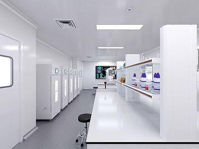 Pre-laboratory preparation room of training school model