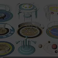Children's Play Area With Colorful Circular Structures Slides Climbing Nets And Interactive Zones