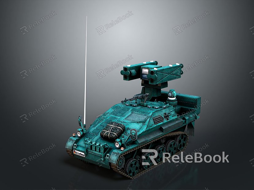 modern anti-tank combat vehicle anti-tank vehicle tank military vehicle model