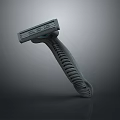 Modern Manual Razor Grooming Tool With Ergonomic Textured Handle And Sharp Blade 3d model