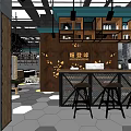 Modern Hair Salon Interior With Stylish Chairs Mirrors Workstations Decor And Lighting