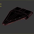 Futuristic Black Spacecraft with Sleek Aerodynamic Design for Deep Space Exploration Missions