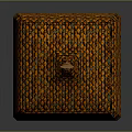 Traditional Handcrafted Bamboo Lantern With Woven Design Square Base And Spire Top