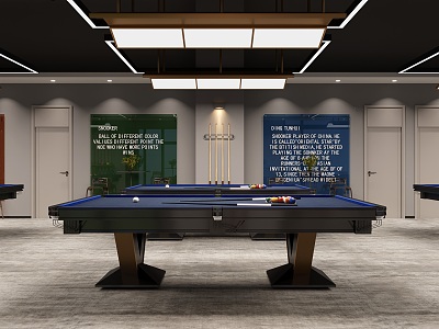 Billiards Room Hall Billiards Room 3d model