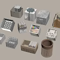 Assorted Decorative Storage Boxes Woven Baskets And Gift Containers For Organizing 3d model