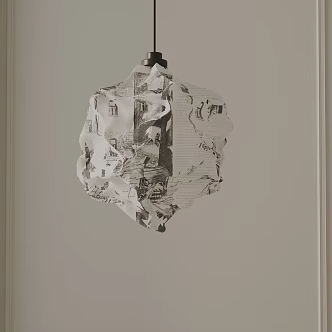 Modern chandelier 3d model