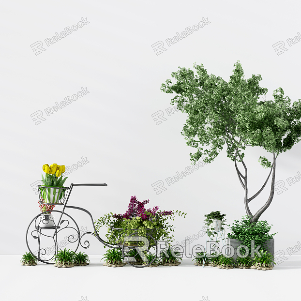 modern potted plant model