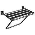 Modern Stainless Steel Bathroom Cabinet Rack Storage Solution With Towel Bars Hooks And Shelves