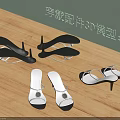 Shoes 3D Model Design For Wearable Accessories With Stylish Modern Details