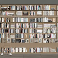 Modern Bookcase Bookshelf Ladder Ornaments Decorative Cabinet Top Bookcase 3d model