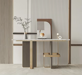 Modern end view table end view bar case 3d model