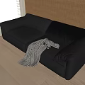 Modern Sofa Multiplayer Sofa Leather Sofa Backrest Sofa Towel 3d model