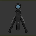 Modern Black Tactical Sniper Rifle With Scope Bipod And Magazine Design