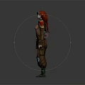 Fantasy Character Featuring Creature Inspired Antennae In Brown Outfit With Shoulder Armor
