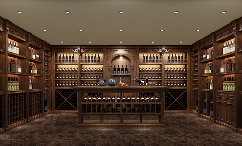 American Wine Cellar Wine Cellar 3d model