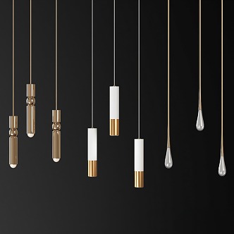 Light Luxury Chandelier Light Fixtures 3d model