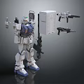 Modern Robot Transformers Gundam Warrior Gundam Mecha Warrior 3d model