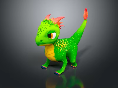 Modern Dragon Little Dragon Baby Dragon Giant Dragon 3d model