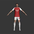 Arsenal Red Football Jersey With Fly Emirates Logo And Number 44 Sports Equipment
