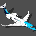 NordStar Passenger Plane With White And Blue Livery And Registration RA67232