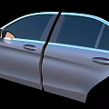 Modern Car Door Interior Design With Wood Trim Control Buttons And Seats