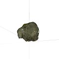 Natural Rockery Stone With Layered Texture And Green Moss For Garden Decor